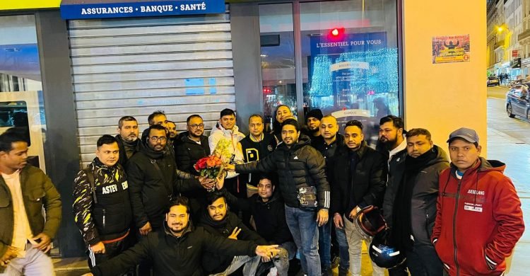 আবু বক্কর সিদ্দিক বাবু, ইমরান আহমদ ও সৈয়দ নাজির আলীকে ফ্রান্স বিএনপি অঙ্গসংগঠনের সংবর্ধনা