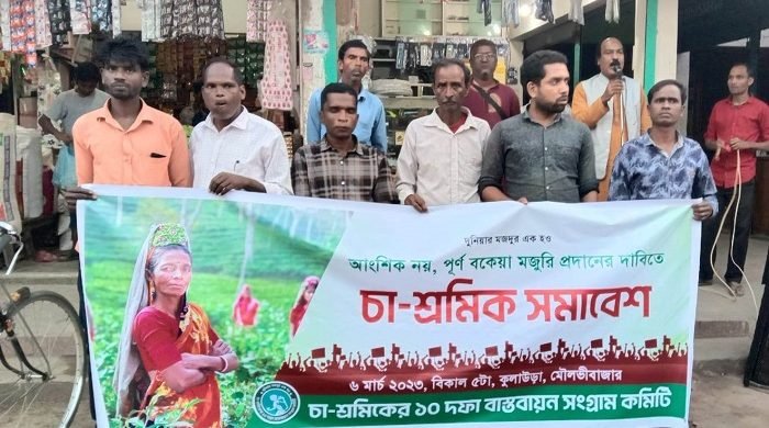 আন্দোলন ছাড়া চা-শ্রমিকদের অধিকার আদায়ের বিকল্প নেই
