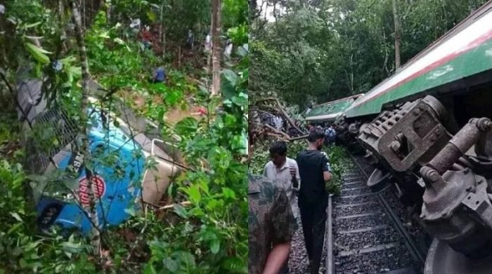 লাউয়াছড়ায় ট্রেনের বগি লাইনচ্যুত, সিলেটের সঙ্গে রেল যোগাযোগ বন্ধ