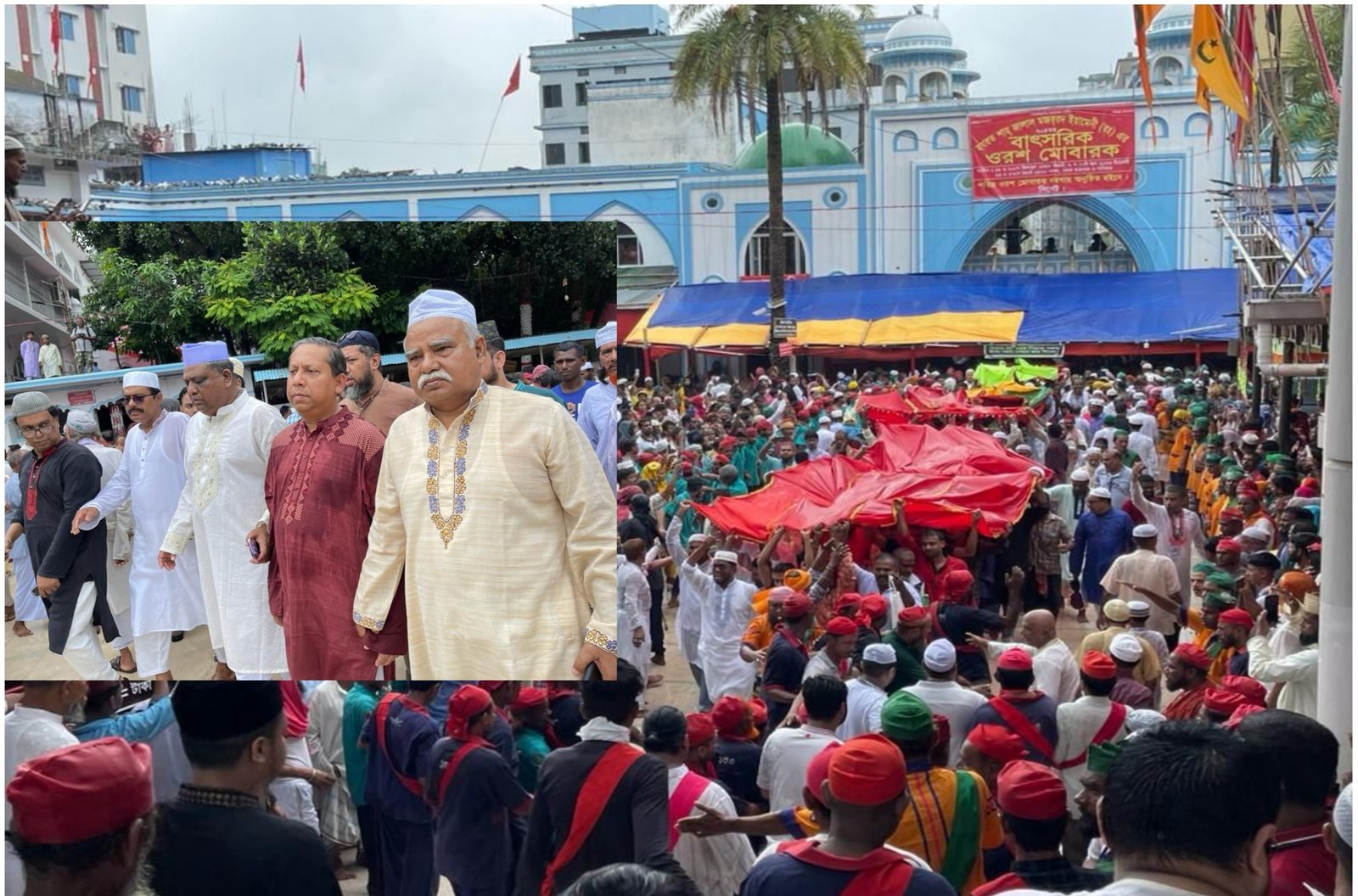 শাহজালাল (রহ.) মাজারে গিলাফ দিলেন ডা.স্বপ্নীল