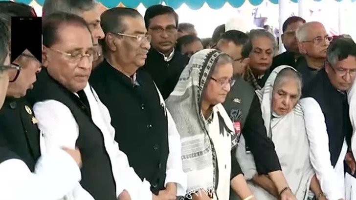 টুঙ্গিপাড়ায় জাতির পিতার সমাধিতে প্রধানমন্ত্রীর শ্রদ্ধা