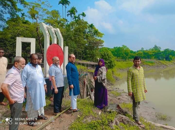গোলাপগঞ্জে নদী ভাঙ্গন পরিদর্শনে উপজেলা চেয়ারম্যান, সহায়তার আশ্বাস