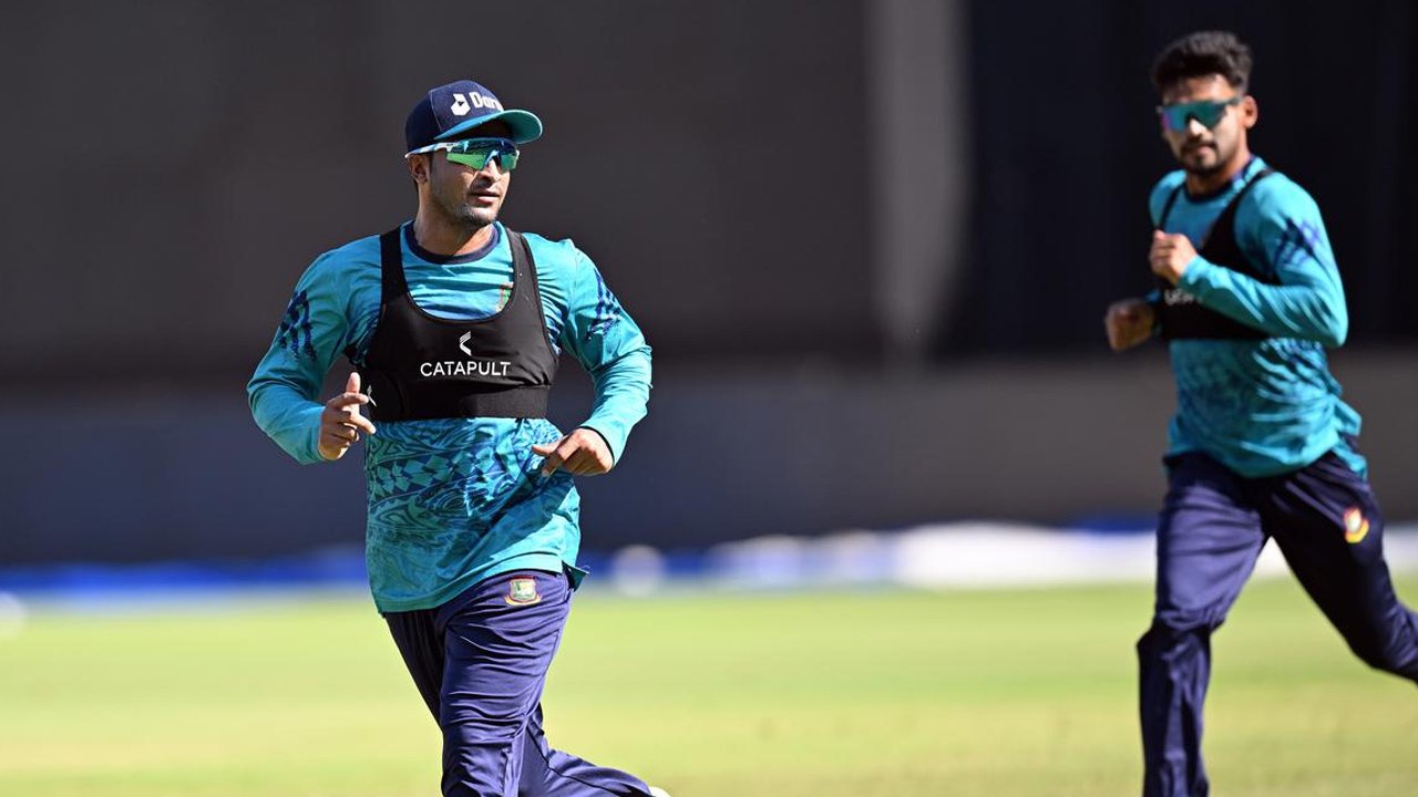 অনুশীলনে ফুরফুরে সাকিব