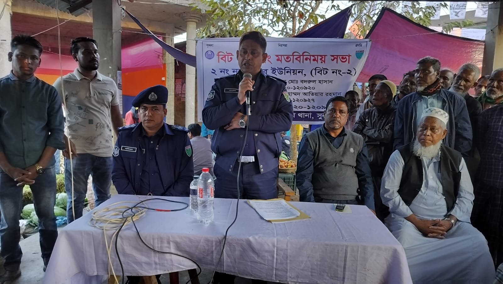 নির্বাচন উপলক্ষে দোয়ারাবাজারে বিট পুলিশিং সভা অনুষ্ঠিত