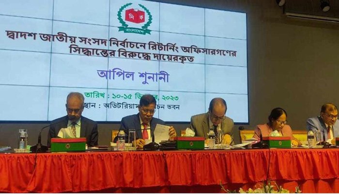 প্রার্থিতা ফেরত-বাতিলে আপিল শুনানি শুরু