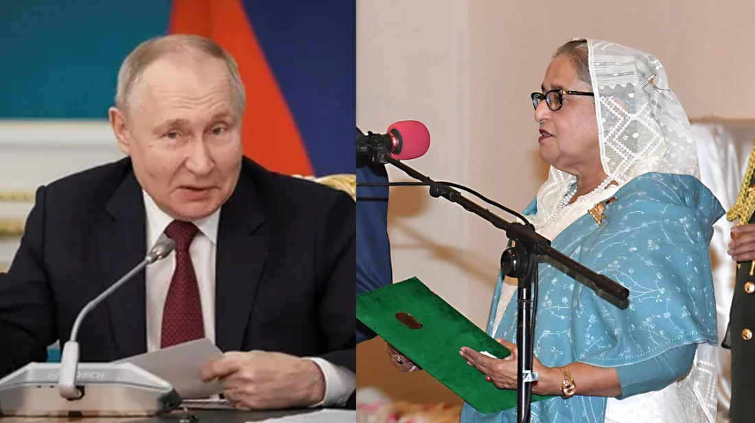 শেখ হাসিনাকে অভিনন্দন জানালেন পুতিন