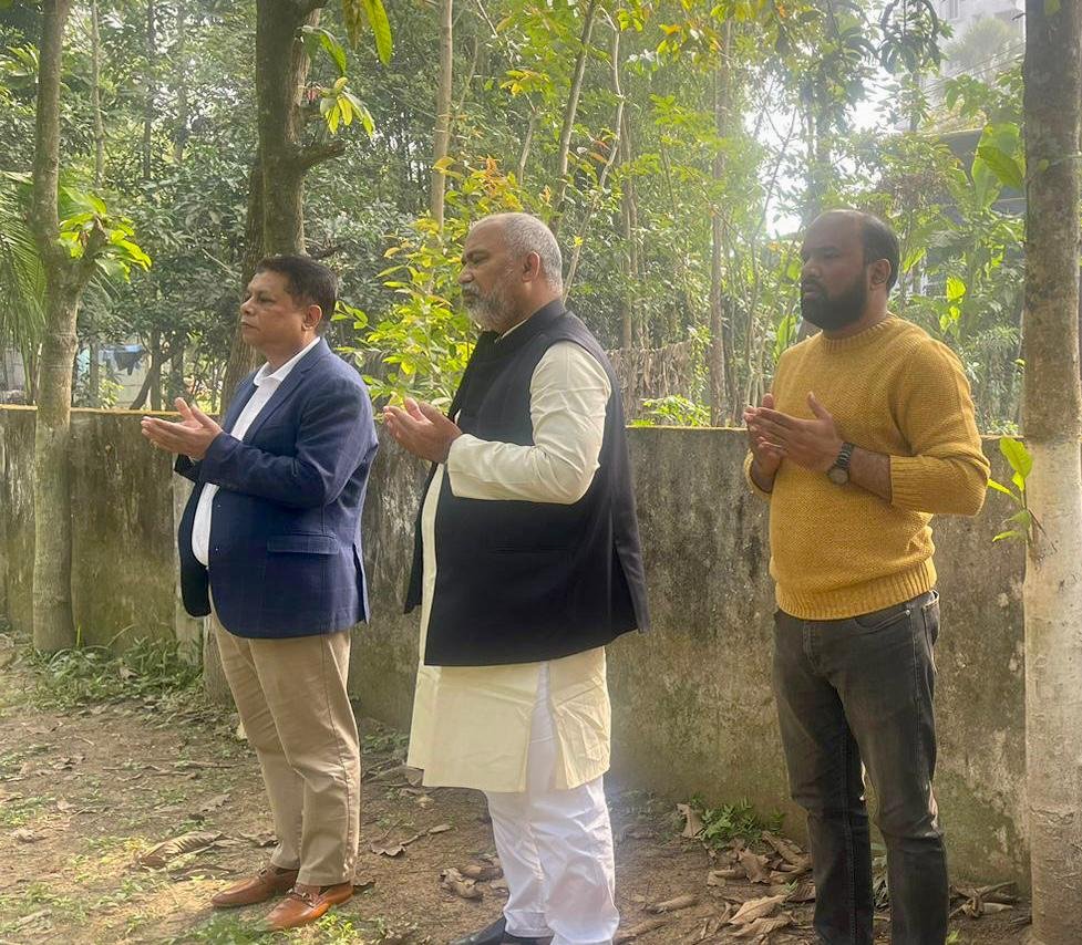 আবুল মাল আবদুল মুহিতের জন্মবার্ষিকীতে শ্রদ্ধা নিবেদন ও কবর জিয়ারত করলেন এমপি নাদেল