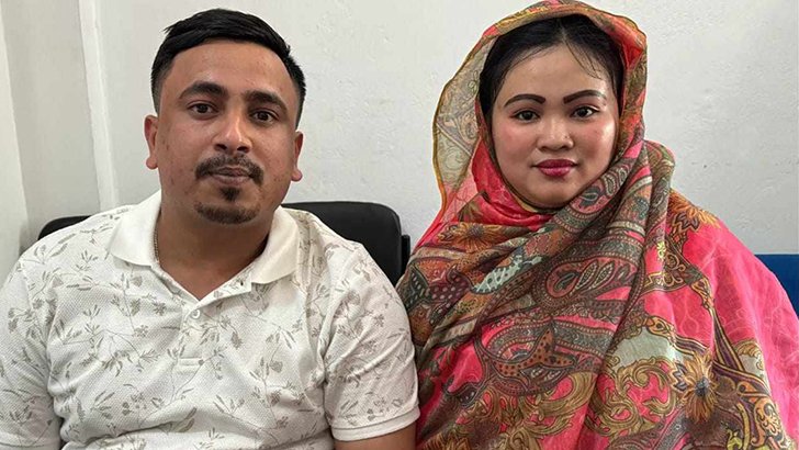 প্রেমের টানে ফিলিপাইনের তরুণী মাধবপুরে