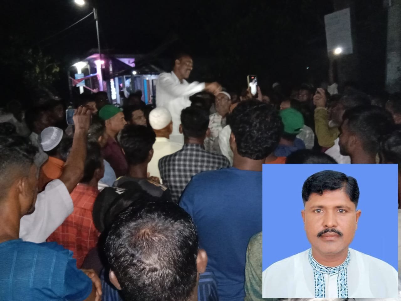 দোয়ারাবাজারে মইনউদ্দিন হত্যাকারীদের গ্রেফতারের দাবিতে এলাকাবাসীর বিক্ষোভ