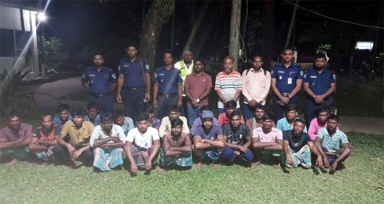 টাংগুয়ার হাওরে মাছ নিধনের দায়ে ২৫ জেলে আটক, জরিমানা