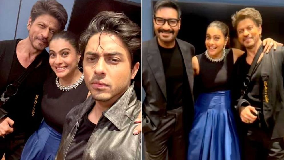 অভিমান ভুলে একফ্রেমে অজয়-কাজল-শাহরুখ