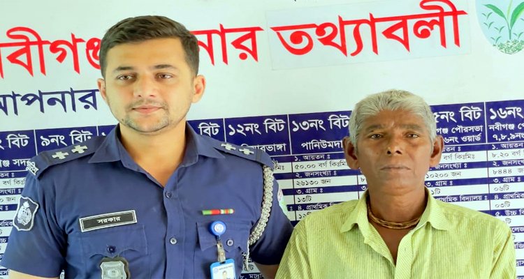 নবীগঞ্জে পিতার হাতে মেয়ে খুন, ঘাতক পিতা আটক