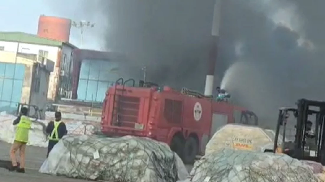 শাহজালাল আন্তর্জাতিক বিমানবন্দরে আগুন