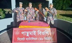 সবজি ক্ষেত থেকে ভারতীয় অস্ত্র উদ্ধার