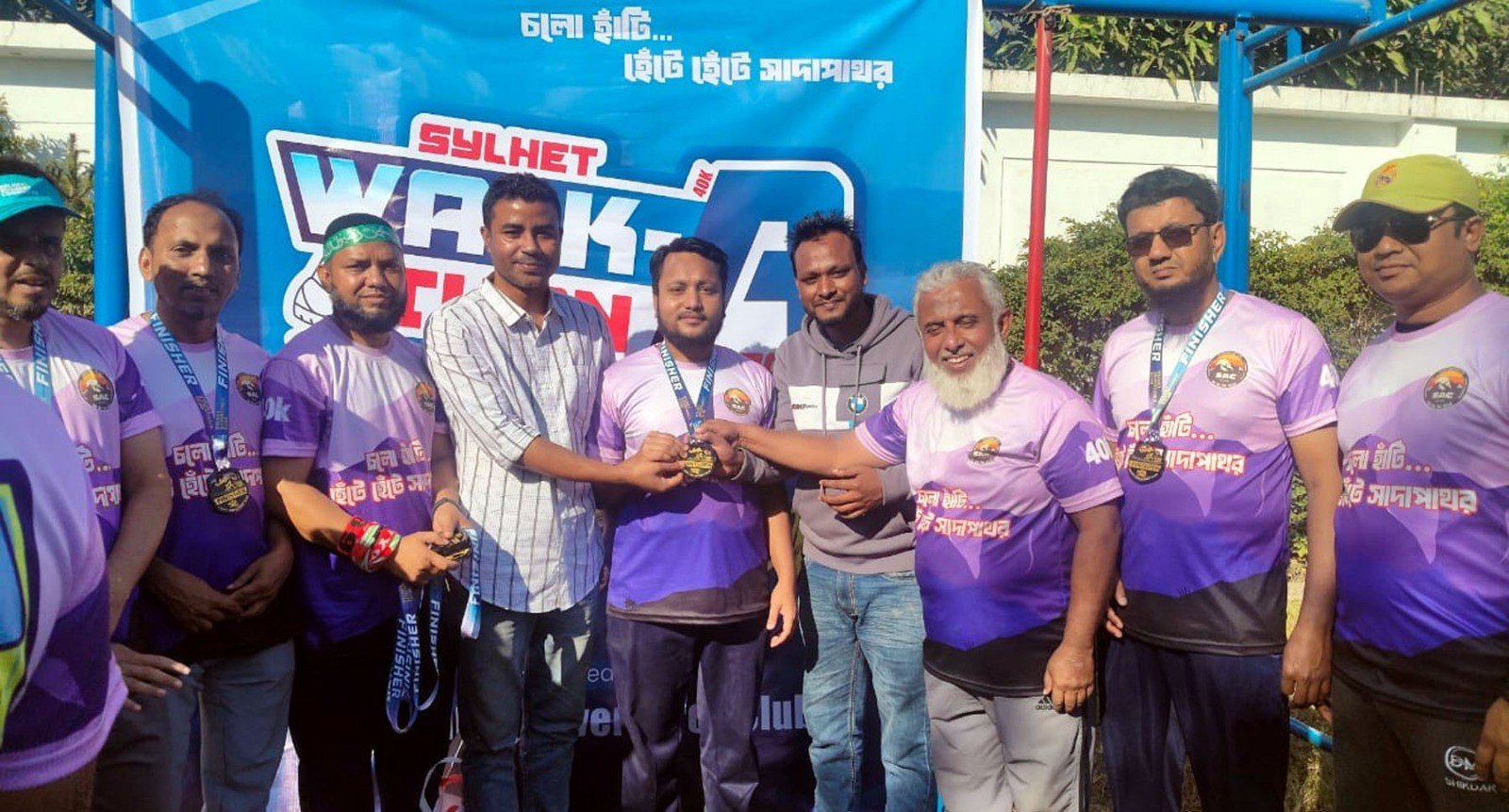 সিলেট অ্যাডভেঞ্চার ক্লাব এর উদ্যোগে সাদাপাথর ৪০ কিলোমিটার ওয়াকাথন সম্পন্ন