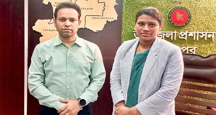 বিশ্বম্ভরপুরে ইউএনও বরণ ও বিদায়