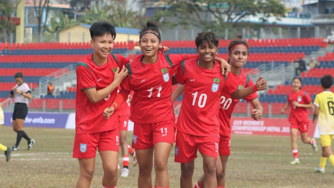 ভুটানের জালে ১২ গোল দিয়ে সাফ শুরু বাংলাদেশের