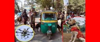 সিলেটে ভোটের দিন উপরে উড়বে ড্রোন, নিচে প্রশিক্ষিত কুকুর