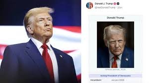 নিজেকে ভেনেজুয়েলার ‘ভারপ্রাপ্ত প্রেসিডেন্ট’ ঘোষণা ট্রাম্পের