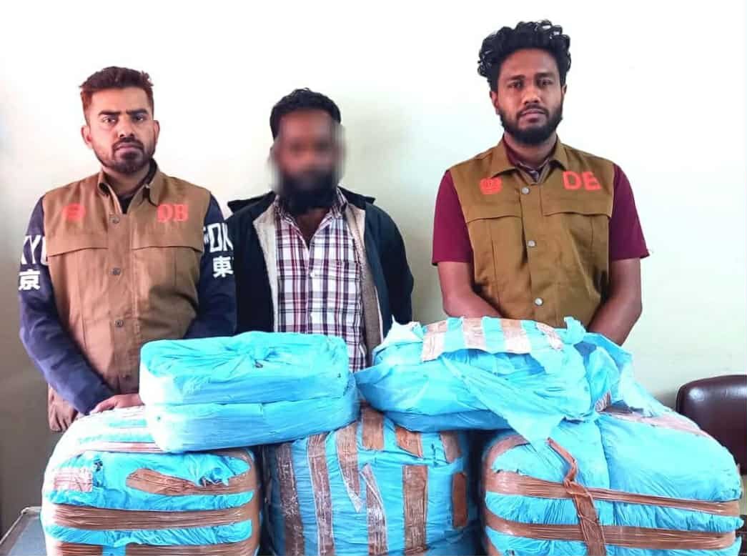 নবীগঞ্জে ২০ কেজি গাঁজাসহ আটক ১