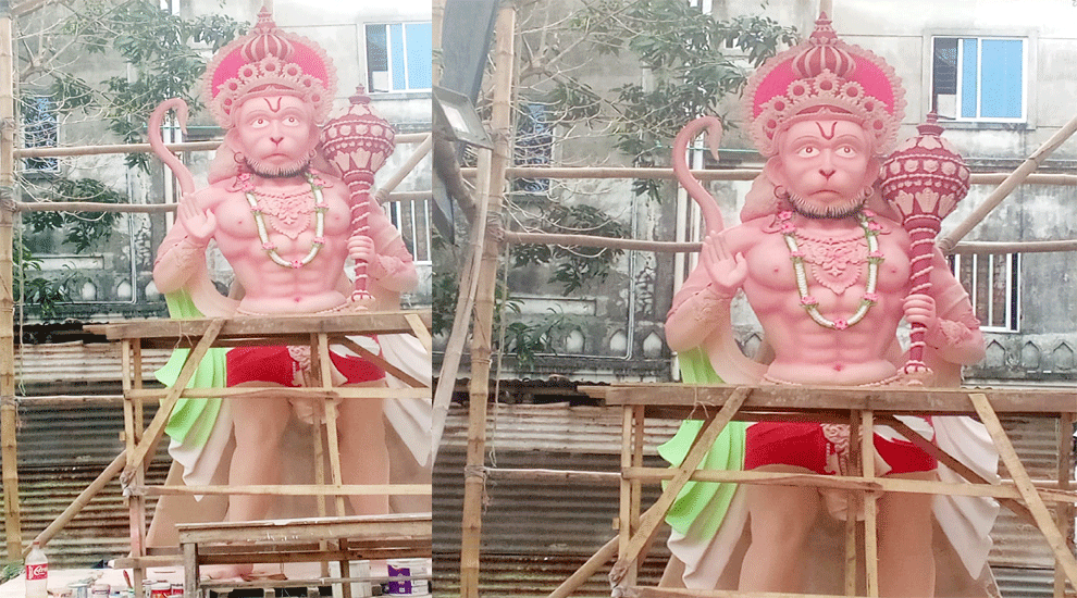 সিলেটে নির্মিত হচ্ছে সর্ববৃহৎ হনুমান জি’র প্রতিমা