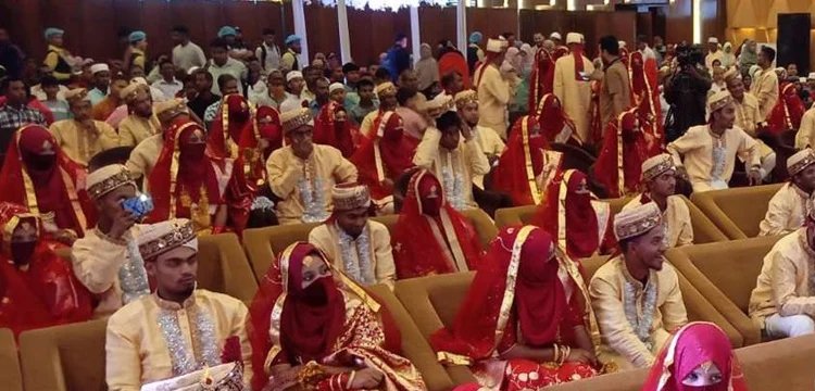 সিলেটে যৌতুক বিহীন ৬৩ এতিম কন্যার একসঙ্গে গণবিবাহ