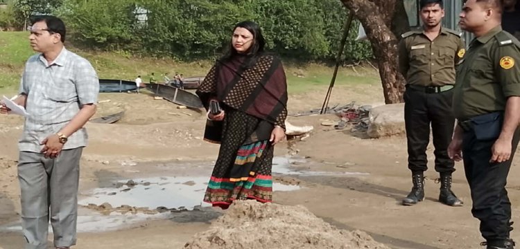 জৈন্তাপুরে অভিযান, ১৪ হাজার ঘনফুট বালু জব্দ ও নিলাম