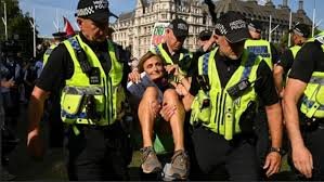 লন্ডনে ‘প্যালেস্টাইন অ্যাকশন’ সমর্থনে বিক্ষোভ, গ্রেপ্তার অন্তত ৫০০