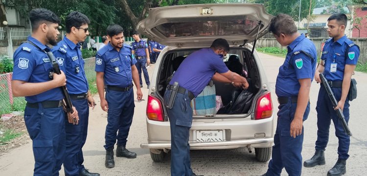 মৌলভীবাজারে জেলা পুলিশের ফোর্স মোবিলাইজেশন ড্রিল, জোরদার চেকপোস্ট কার্যক্রম