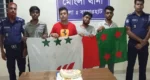 কেক কাটার সময় কার্যক্রম নিষিদ্ধ যুবলীগ ও নিষিদ্ধ ছাত্রলীগের চার নেতাকর্মী আটক