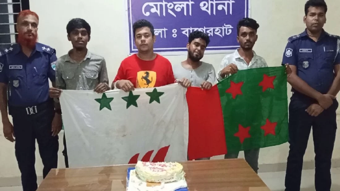 কেক কাটার সময় কার্যক্রম নিষিদ্ধ যুবলীগ ও নিষিদ্ধ ছাত্রলীগের চার নেতাকর্মী আটক