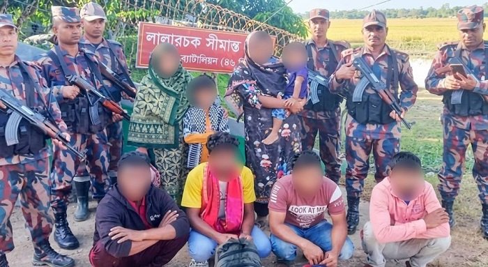 কুলাউড়া সীমান্ত দিয়ে ভারতে প্রবেশের চেষ্টা, শিশুসহ ৬ বাংলাদেশি আটক