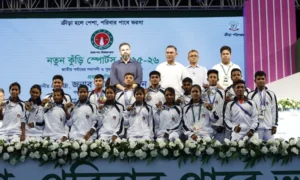 নতুন কুঁড়ি স্পোর্টসে বালক বিভাগ ফুটবলের চ্যাম্পিয়ন সিলেট অঞ্চল